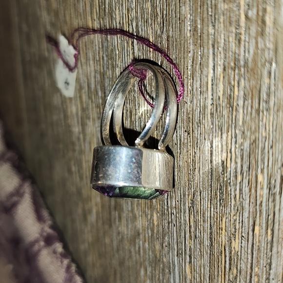 New Sterling Silver Mystic topaz ring Size 8 - Picture 2 of 6